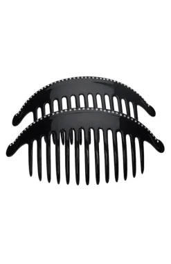 Belle Crystal Large Interlocking Comb Pair