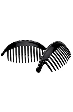 Belle Crystal Large Interlocking Comb Pair