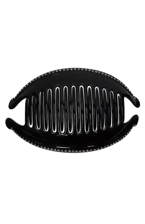 Belle Crystal Large Interlocking Comb Pair