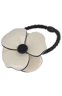 Bellflower Ponytail Holder - Latte