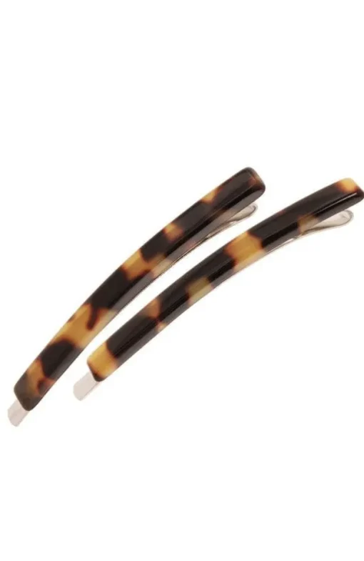 Bobby Pin Pair on Gold Wire - Classic