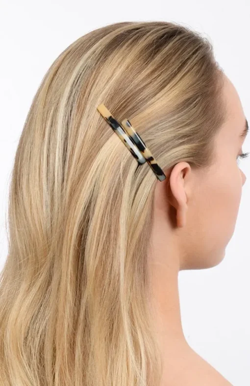 Bobby Pin Pair on Gold Wire - Classic