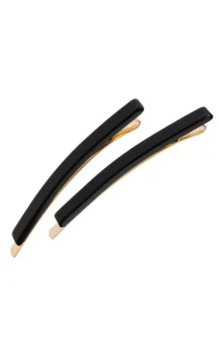 Bobby Pin Pair on Gold Wire - Classic