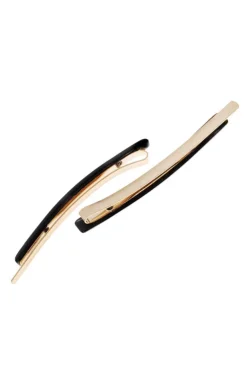 Bobby Pin Pair on Gold Wire - Classic