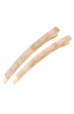 Bobby Pin Pair on Gold Wire - Classic