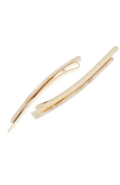 Bobby Pin Pair on Gold Wire - Classic