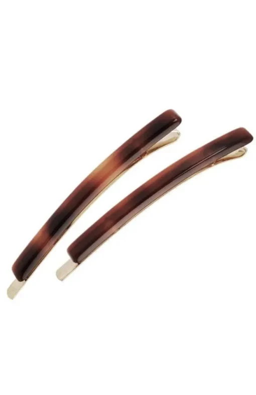 Bobby Pin Pair on Gold Wire - Classic