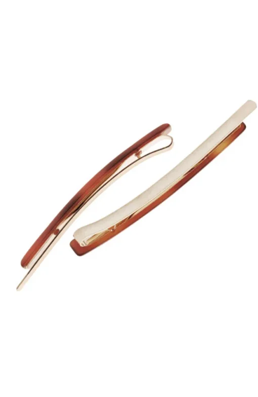 Bobby Pin Pair on Gold Wire - Classic