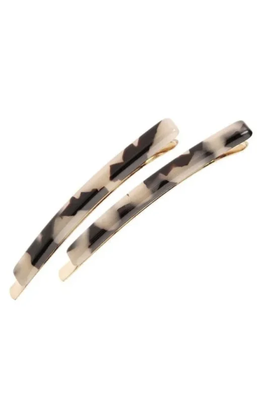 Bobby Pin Pair on Gold Wire - Classic
