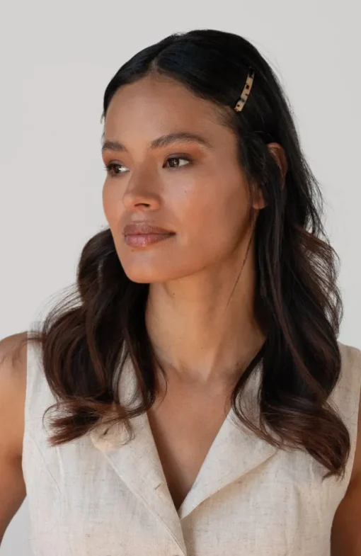 Bobby Pin Pair on Gold Wire - Classic