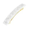 Classic Rectangle Barrette - Coconut Milk