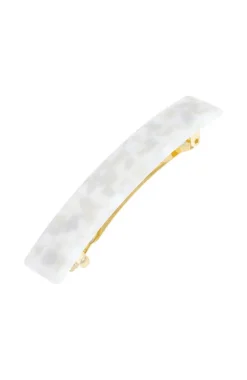 Classic Rectangle Barrette - Coconut Milk