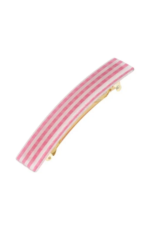 Classic Rectangle Barrette - Candy Check