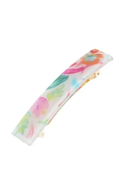 Classic Rectangle Barrette - Eden Garden