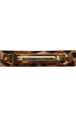 Classic Rectangle Barrette - Luxe Leopard
