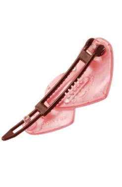 Double Heart Plastic Tige Boule Barrette - Nacro Brights
