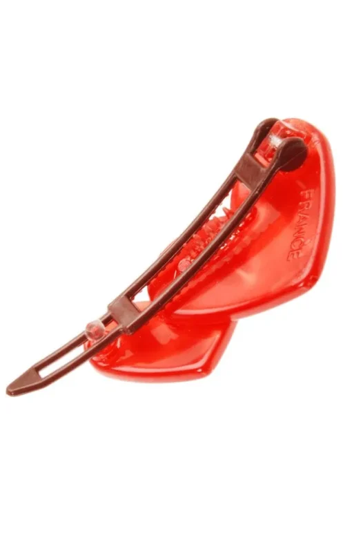 Double Heart Plastic Tige Boule Barrette - Nacro Brights