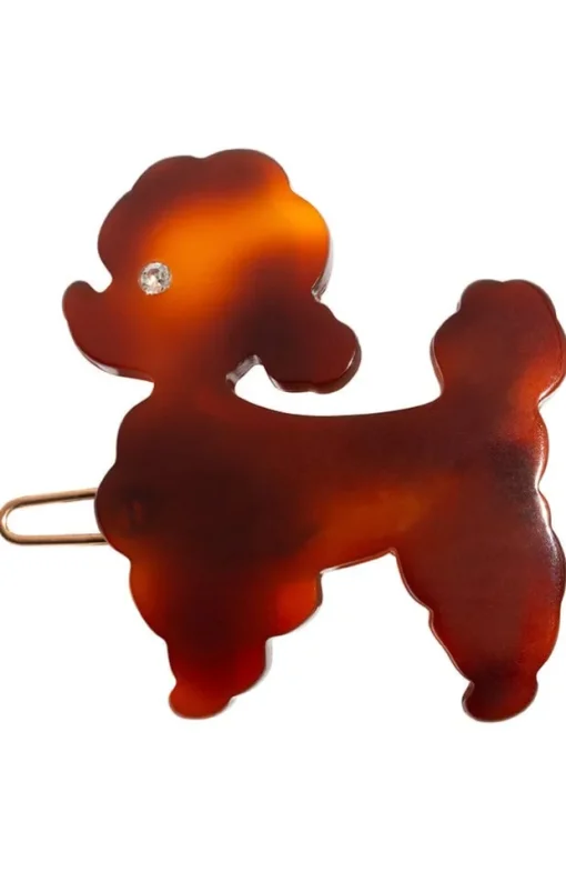 French Poodle Tige Boule Barrette