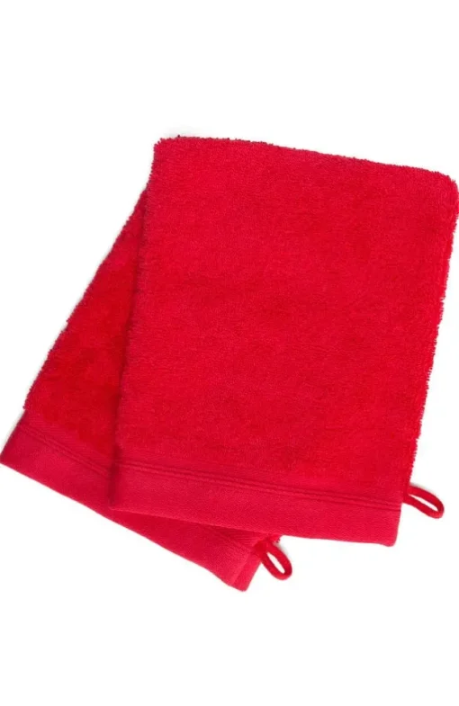 French-Style Bath Mitt 2-Pack - Solid