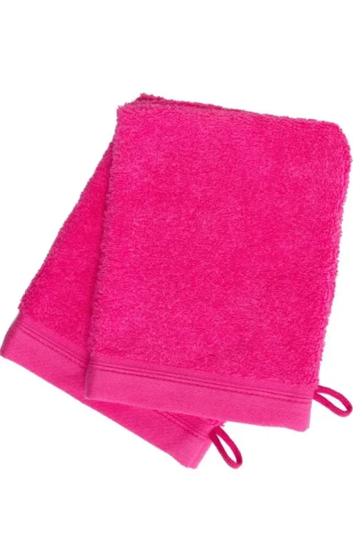 French-Style Bath Mitt 2-Pack - Solid