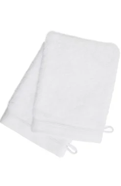 French-Style Bath Mitt 2-Pack - Solid