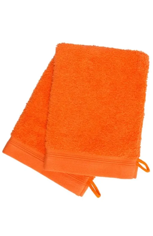 French-Style Bath Mitt 2-Pack - Solid