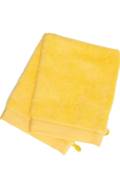 French-Style Bath Mitt 2-Pack - Solid