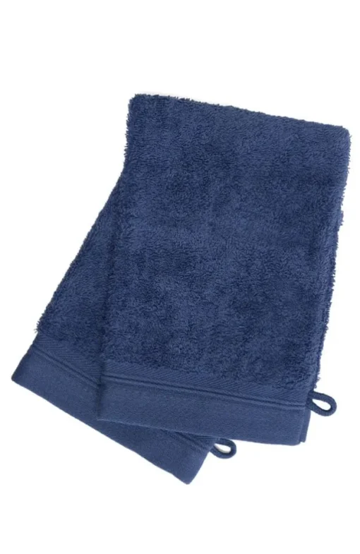 French-Style Bath Mitt 2-Pack - Solid