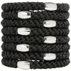 Grab & Go Ponytail Holder, 8 Pack - Metallic Bead