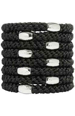 Grab & Go Ponytail Holder, 8 Pack - Metallic Bead