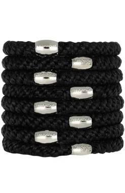 Grab & Go Ponytail Holder, 8 Pack - Metallic Bead