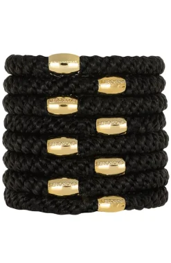 Grab & Go Ponytail Holder, 8 Pack - Metallic Bead
