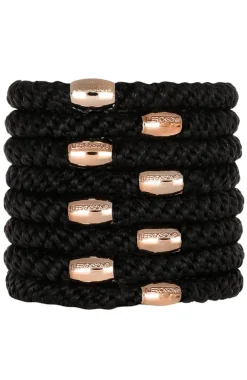 Grab & Go Ponytail Holder, 8 Pack - Metallic Bead