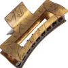 Large Rectangle Cutout Jaw - Gold Fern