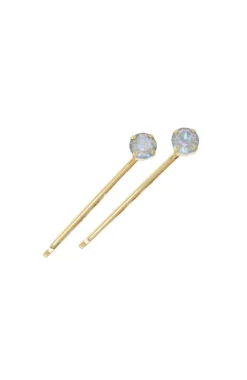 Little Gem Crystal Bobby Pin Pair