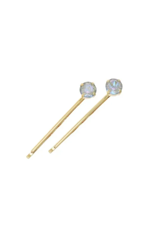Little Gem Crystal Bobby Pin Pair