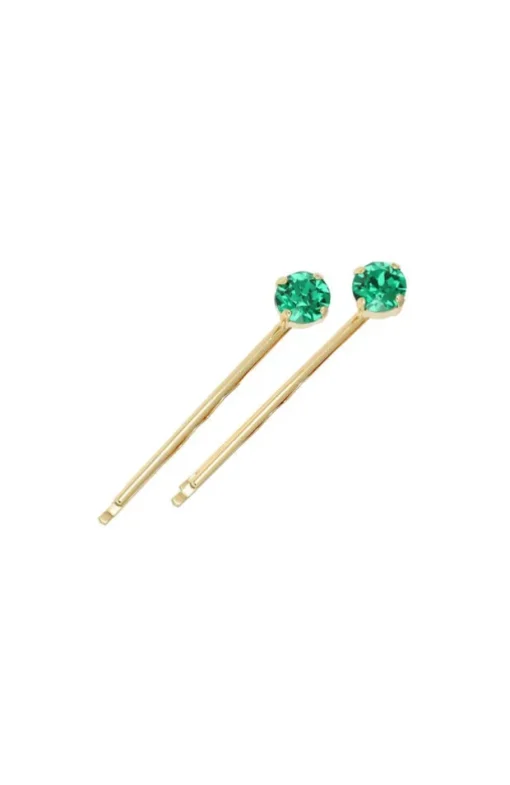 Little Gem Crystal Bobby Pin Pair