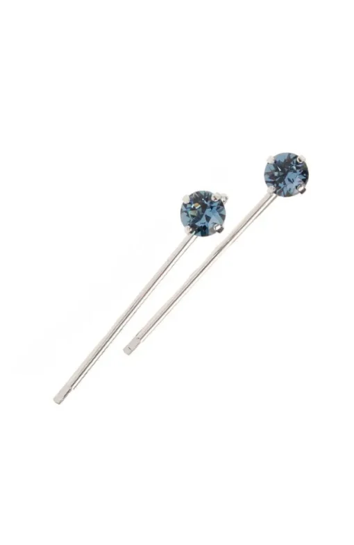 Little Gem Crystal Bobby Pin Pair