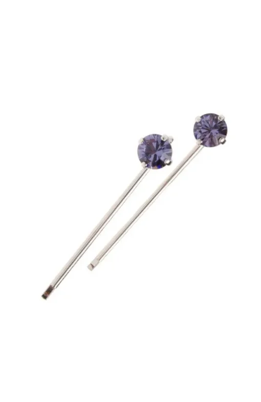 Little Gem Crystal Bobby Pin Pair