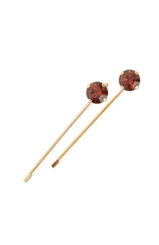 Little Gem Crystal Bobby Pin Pair