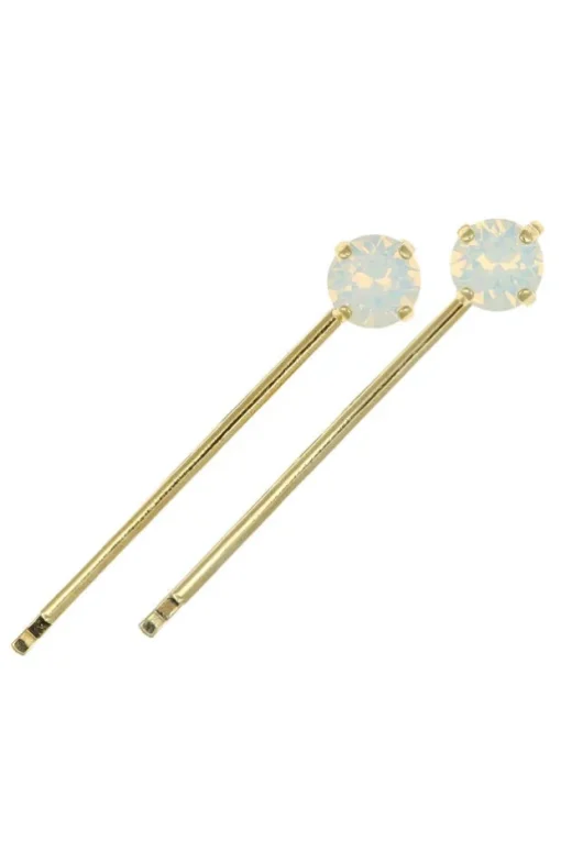 Little Gem Crystal Bobby Pin Pair