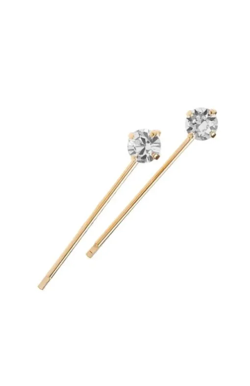 Little Gem Crystal Bobby Pin Pair