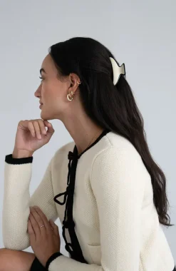 Maybell Jaw - Black & Ivory