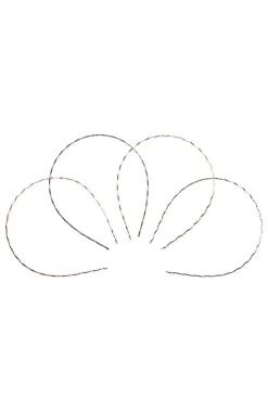 Metal Wave Headband 4-Pack
