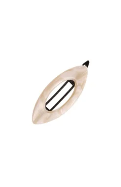 Mini Cutout Oval Plastic Tige Boule Barrette - Classic