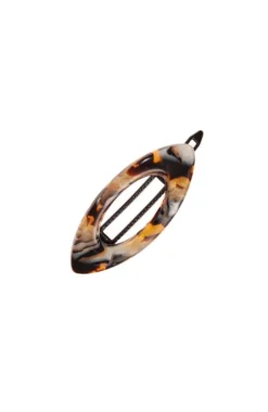Mini Cutout Oval Plastic Tige Boule Barrette - Classic