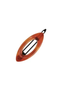 Mini Cutout Oval Plastic Tige Boule Barrette - Classic