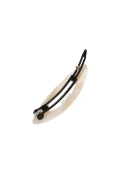 Mini Cutout Oval Plastic Tige Boule Barrette - Classic
