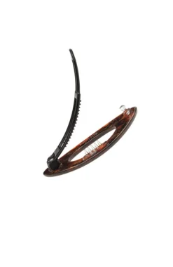 Mini Cutout Oval Plastic Tige Boule Barrette - Classic
