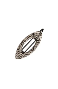 Mini Cutout Oval Plastic Tige Boule Barrette - Classic